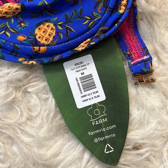 Farm Rio fruit dots bikini top medium - Picture 3 of 4